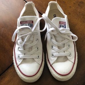 White Converse - Size 6